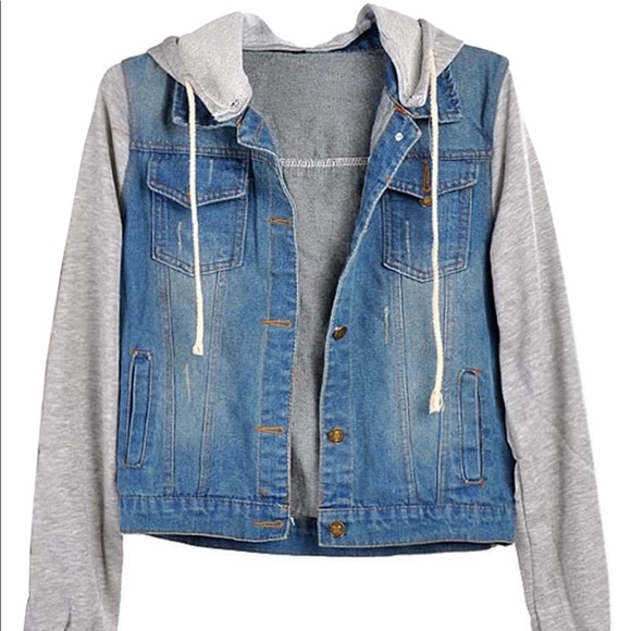 jean jacket sweater - Picture 1 of 1